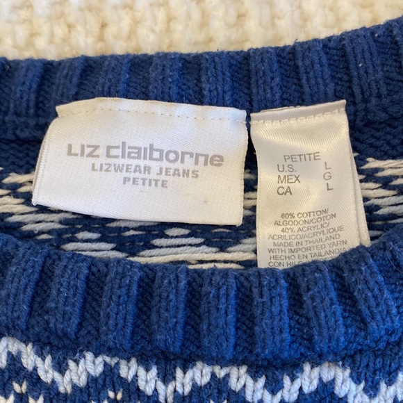 Liz Claiborne women’s cotton sweater - Picture 2 of 4
